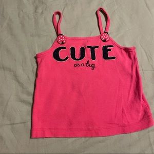 Gymboree pink lady bug tank